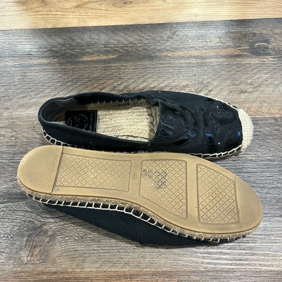 Tory Burch Poppy Espadrilles size 8 black - Picture 4 of 6